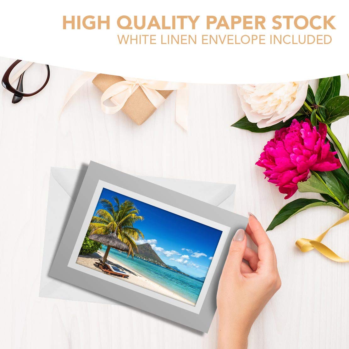 Awesome Cartes De Vœux Biege (Insert) - Bleu Sauvage Pour Homme