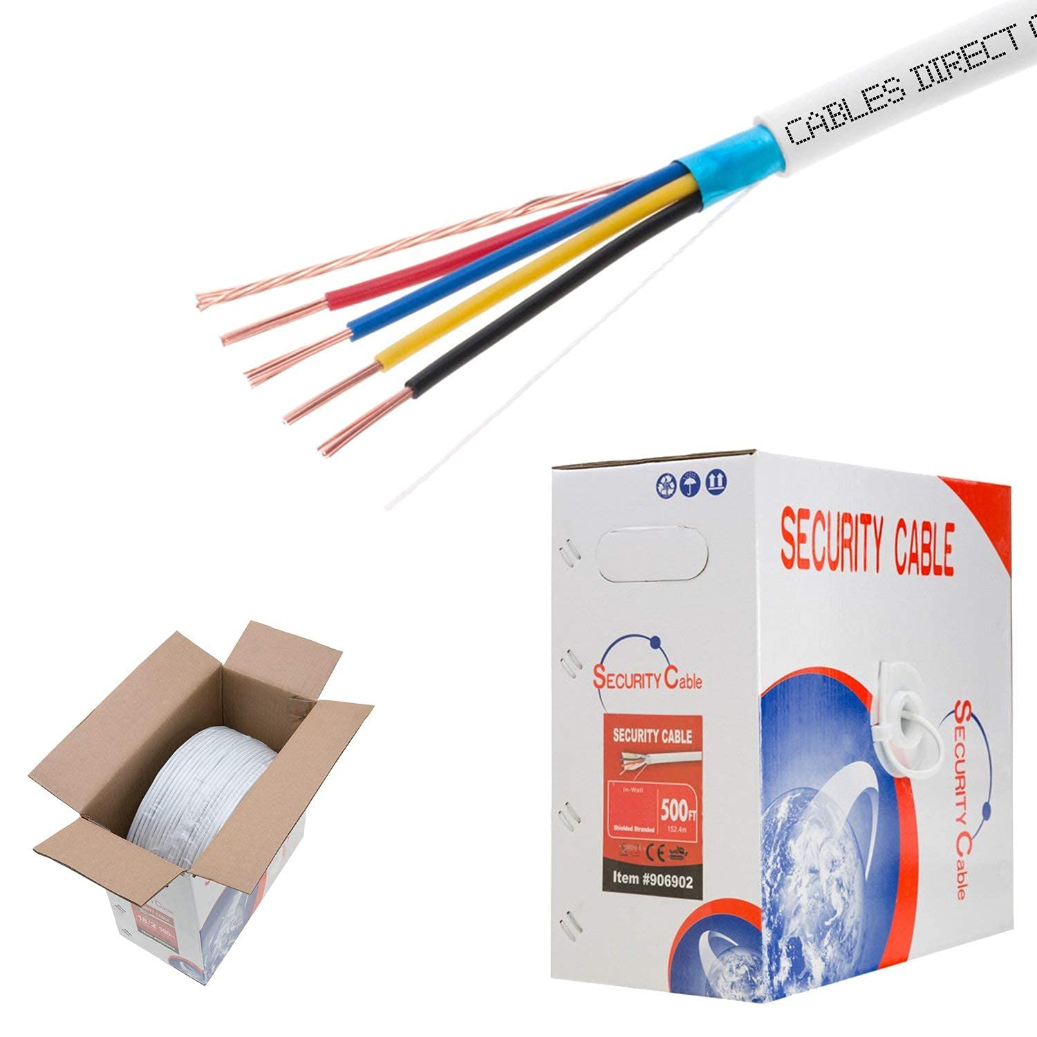 Creative Product Cables Direct Online, Bulk 18/4 Shielded Stranded Conductor Alarm Control Cable 500ft Fire/Security Burglar Station Wire Security (Shielded (FTP), 18/4, Stranded, 500ft) Best Cyber Deals 🔥 Cables Direct Online, Bulk 18/4 Shielded Stranded Conductor Alarm Control Cable 500ft Fire/Security Burglar Station Wire Security (Shielded (FTP), 18/4, Stranded, 500ft)