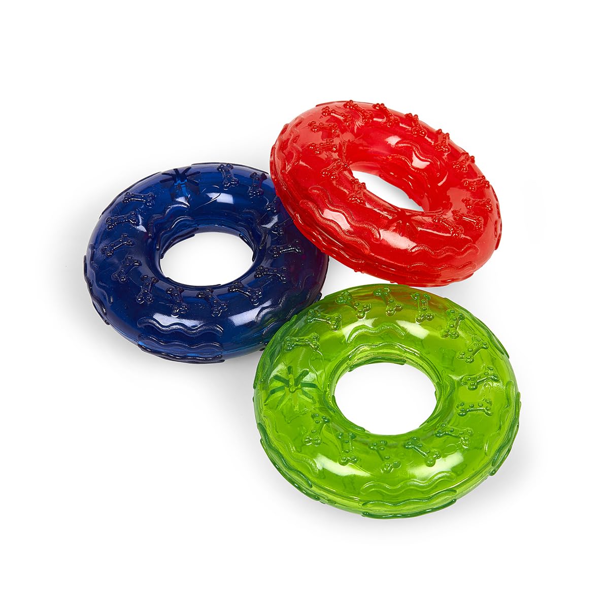 Petface Play Ring Dog Toy, Durable Chew Toy, Random Colour (Pack of 1)