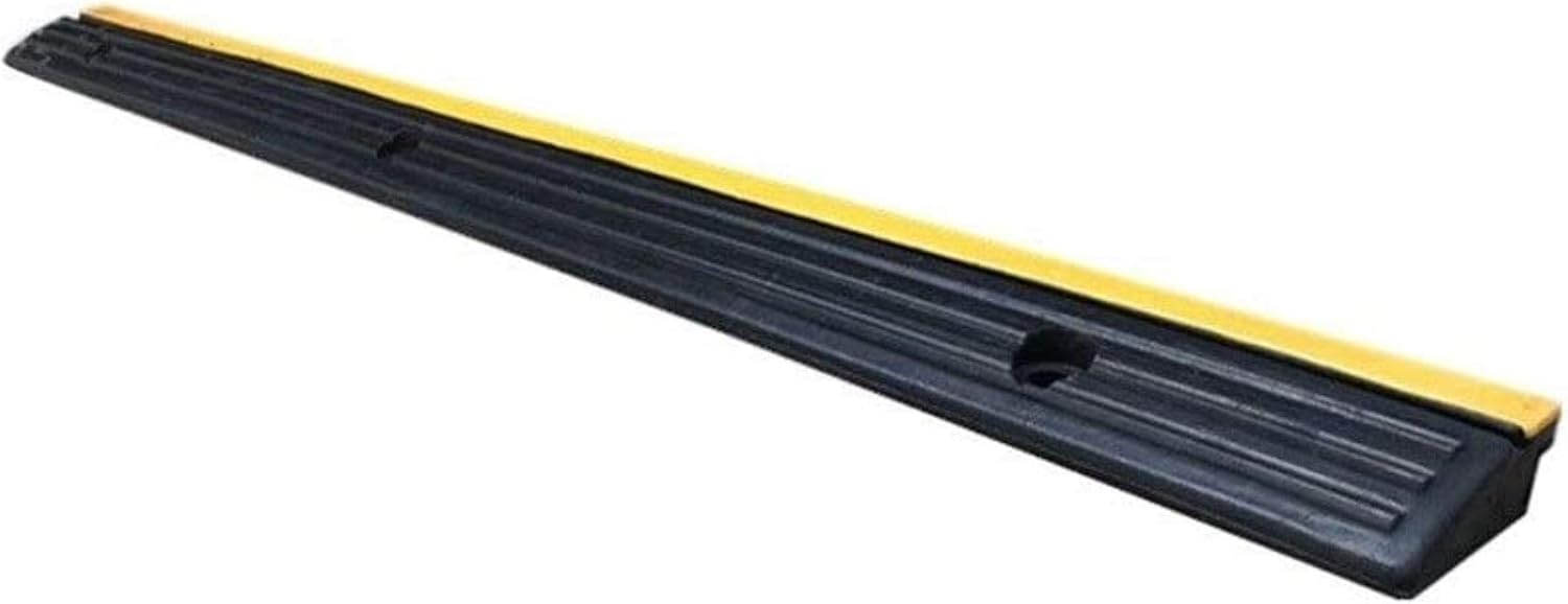 Bicycle Uphill Pad, Indoor Rubber Slope Pad Trolley Baby Carriage Kerb Ramps Bottom Threadable Wire Size:98 7.5 3CM (Size : 98 7.5 3CM) (98 * 7.5 * 3CM)