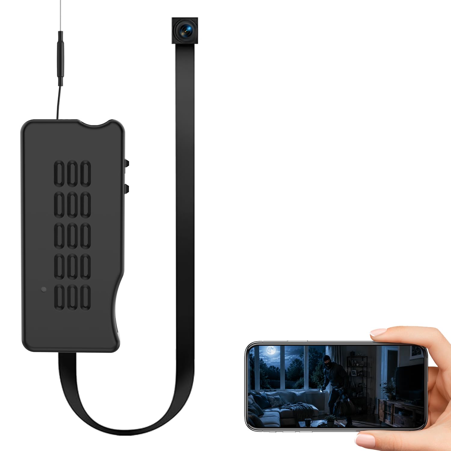 Mini cámara de bricolaje, cámaras inalámbricas HD 1080P, pequeña cámara de niñera WiFi, pequeña cámara de seguridad portátil para el hogar, interior y exterior