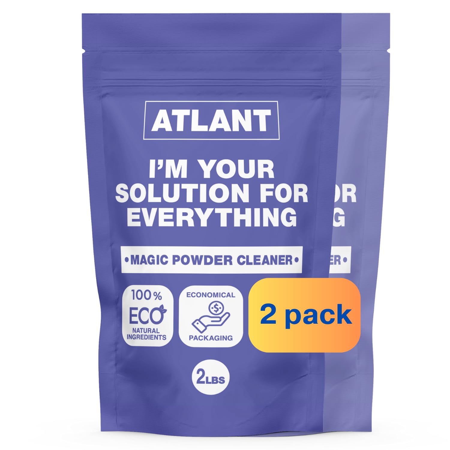 Stain Remover (32 Oz) Unscented Magic Powder Oxygen Bleach Color Safe Limescale Animal Odor Eliminator Baby, Laundy and Kitchen Essentials (2 pack)