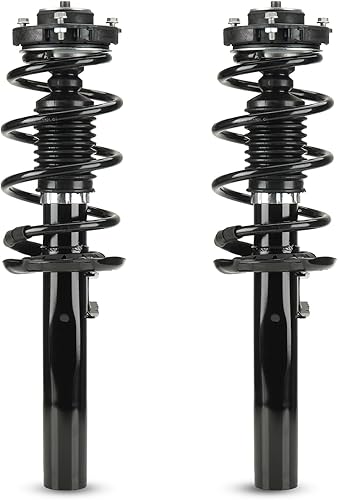 Amortiguadores delanteros izquierdo y derecho con resortes helicoidales para Audi A3A3 Quattro 2006-2013, Volkswagen GTI 2006-2017, Eos, Beetle,