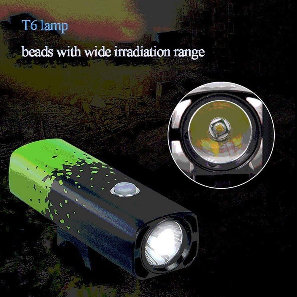600 Lumen Bike Light □ 5 Modos □ Compacto y Duradero □ Impermeable □ Faro Recargable USB □ para Carretera, montaña, Bicicletas de cercanías