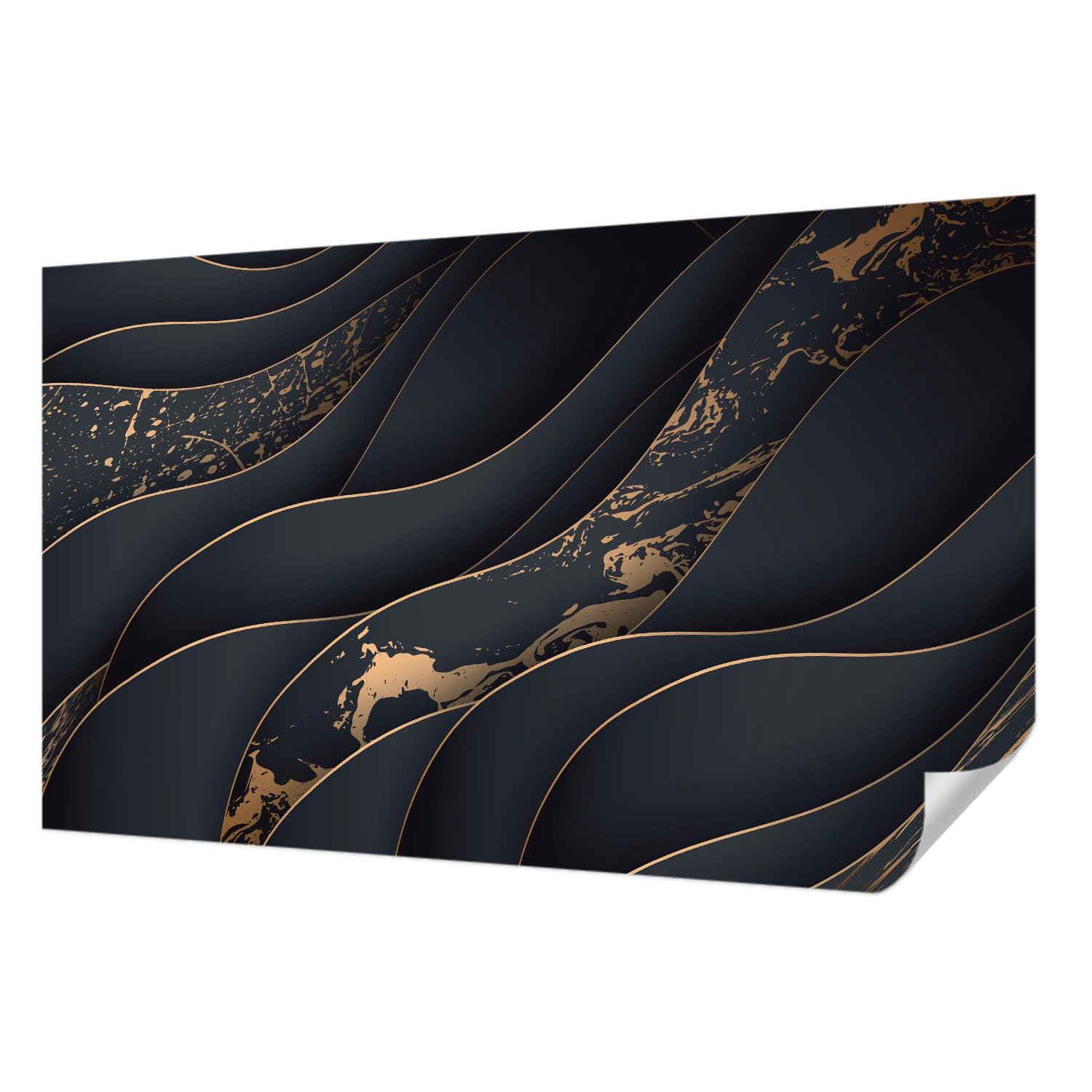 Papier peint panoramique haut de gamme 416x254 cm motif ondulations