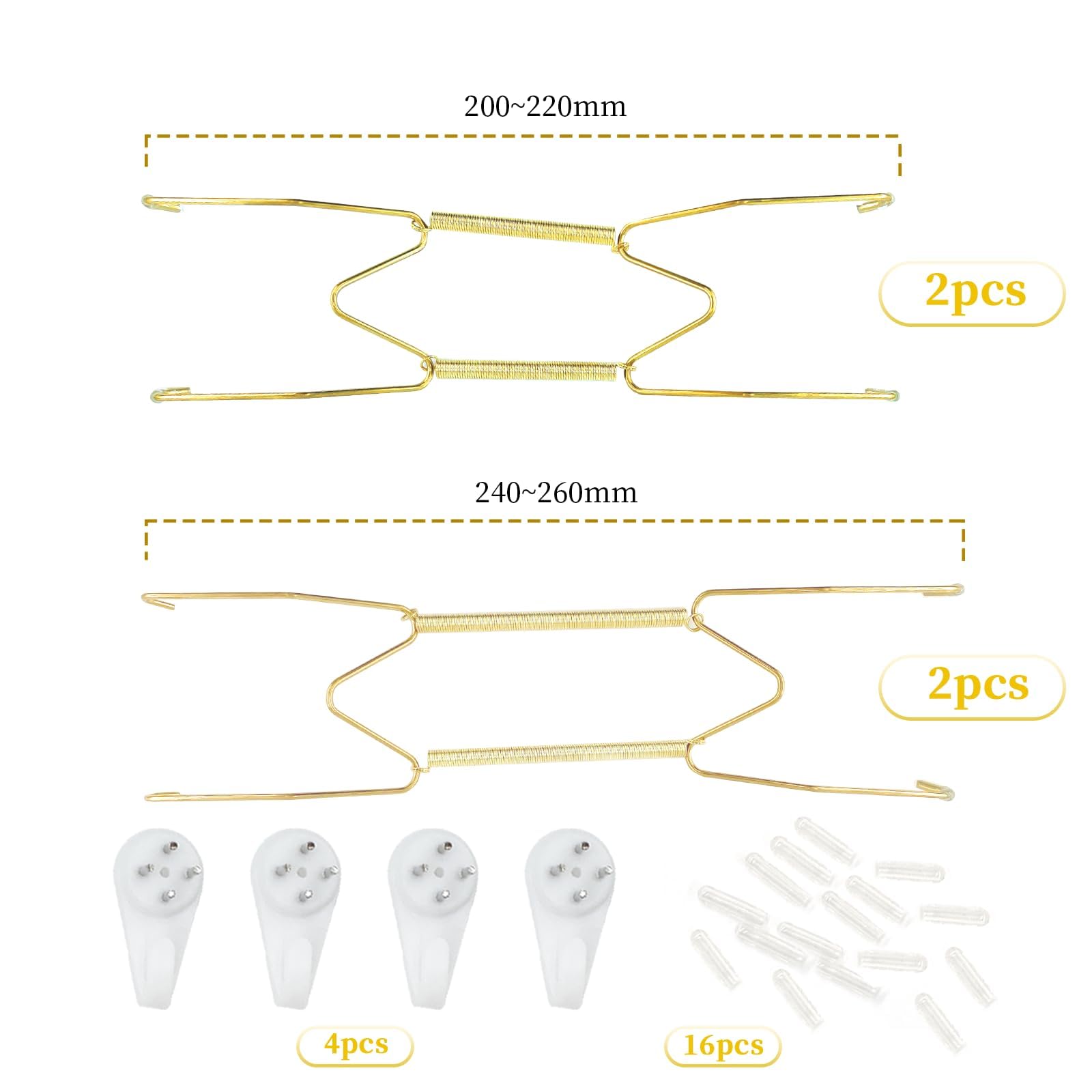 Centrale Brico Lot De 2 Fixe-assiettes Fixe- Assiette à Ressort LE Crochet Francais B6551000