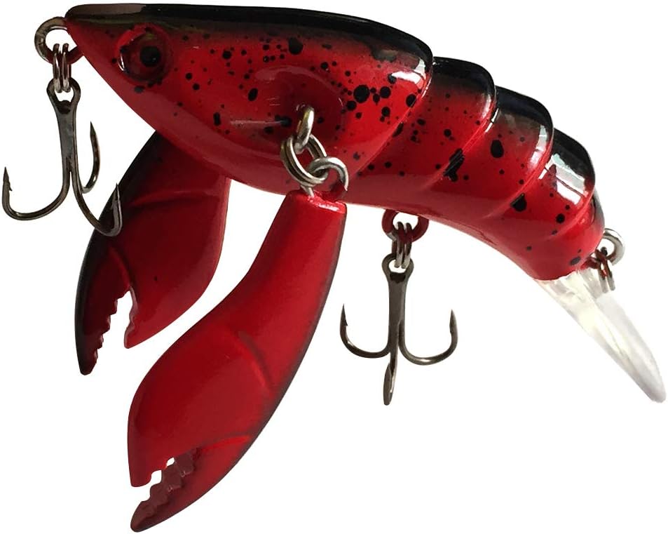 Seasky Crazy Lures Jointed Crayfish, 2.5 Inch, Red, photo 2 of 6