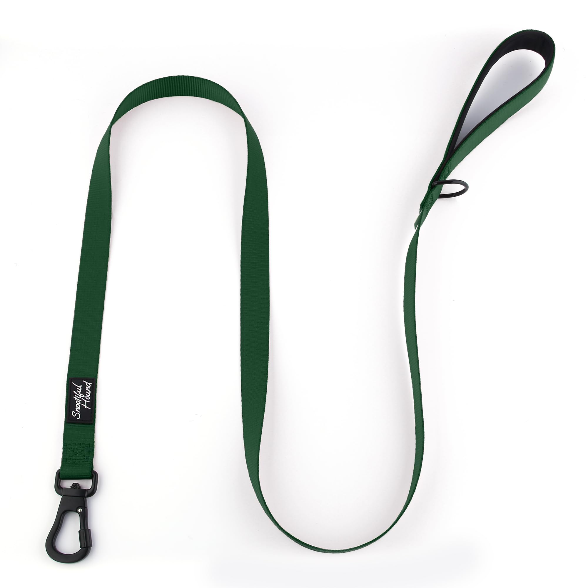 Snootiful Hound Secure Locking Dog Lead with Padded Handle - Carabiner Dog Leash - Anti Theft (Green, 120cm) - Image 3