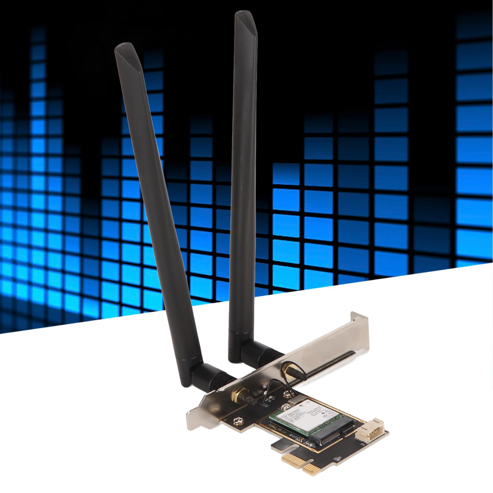 BE200NGW PCIe WiFi Card, Tri-Band PC WiFi 7 Card, Bluetooth 8774Mbp Scheda Adattatore di Rete Wireless per 10 11, per Linux