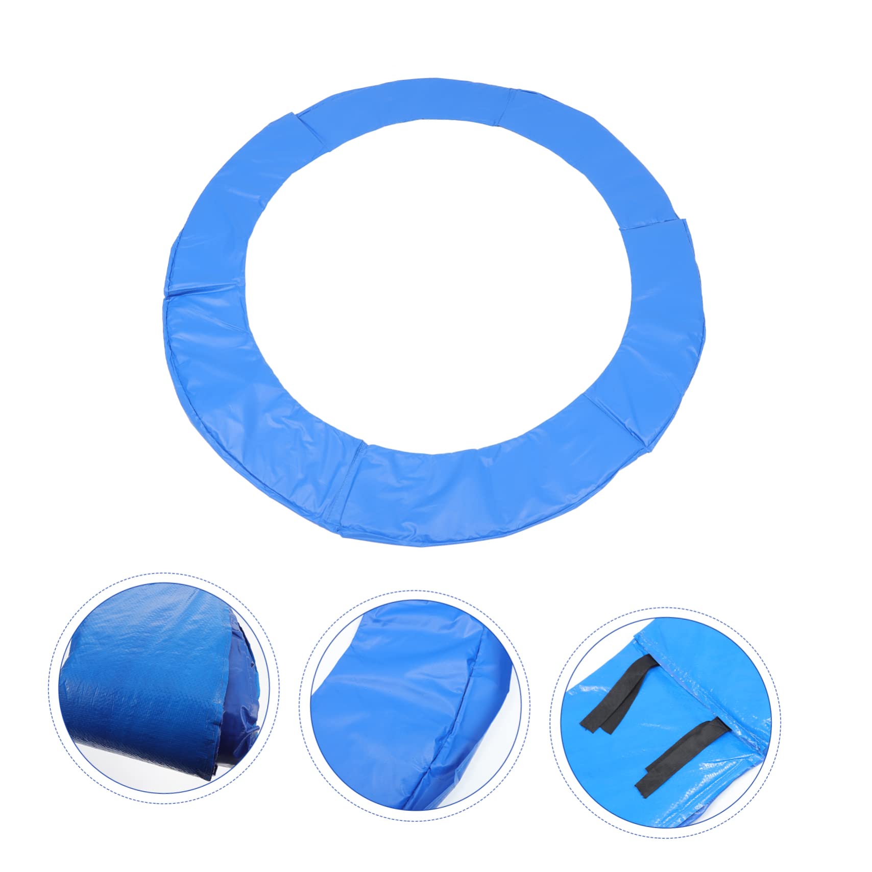 Cuscino Protettivo per Trampolino Blu in PVC per Ragazzo Ragazza