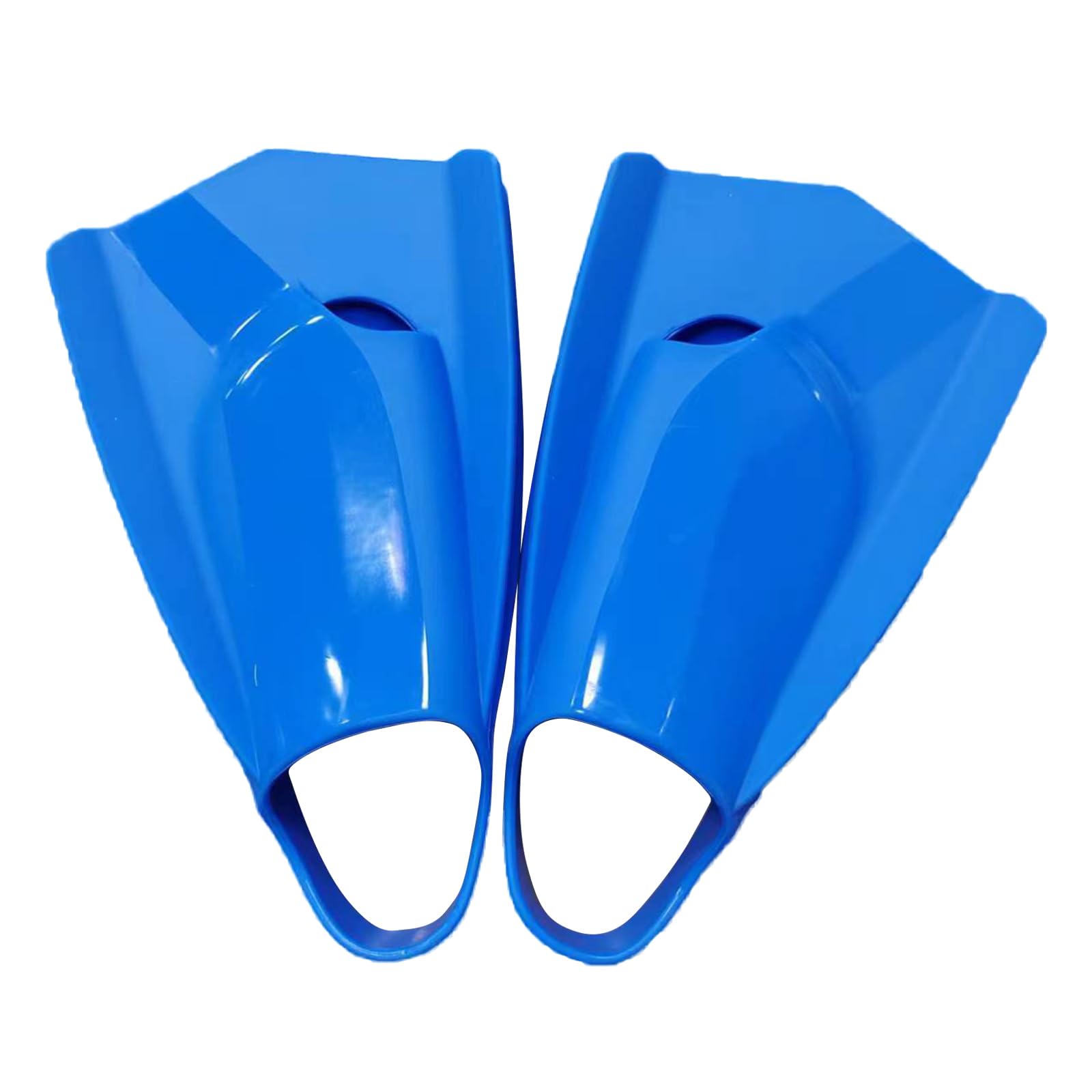 Cómodas aletas de buceo cortas tamaño viaje aletas de entrenamiento de natación de silicona para bucear natación