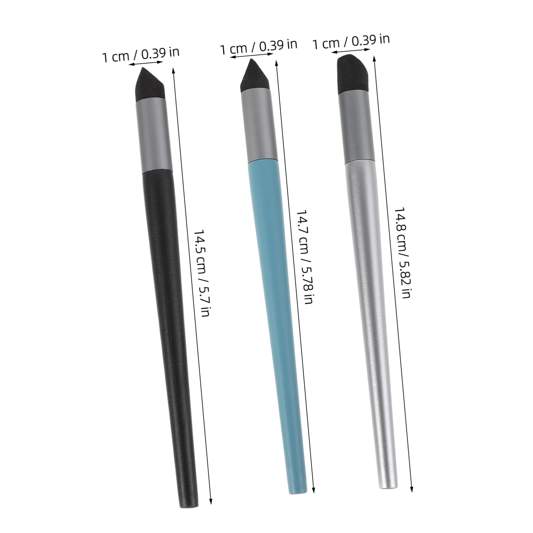 KOMBIUDA Ink Blending Brush Sponge Pen for Sketching Oil Pastel Blending Sponge