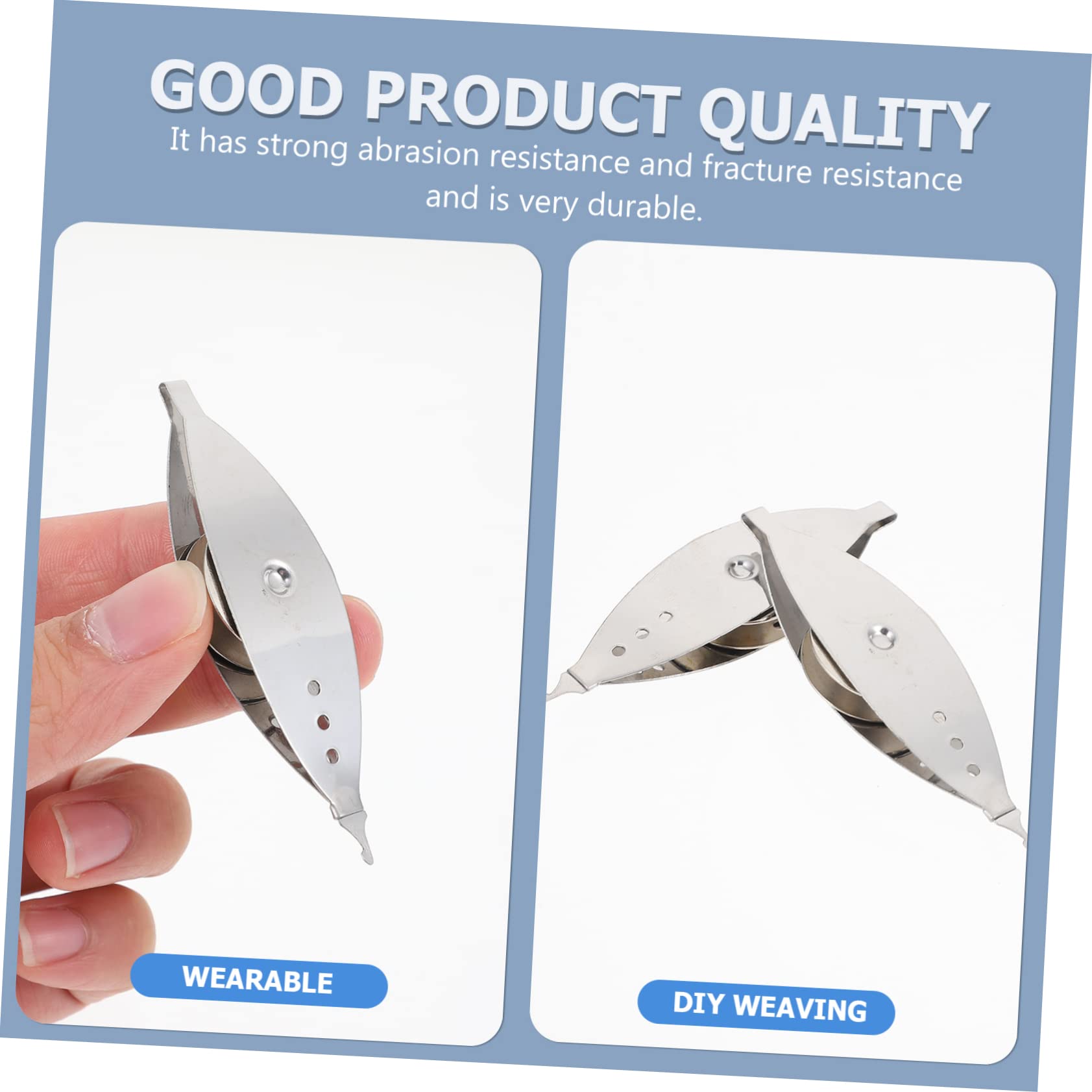 Angoily 12 Piezas Metálica para Tejer Herramienta Manual de Alta Resistencia para Encaje y Artesanía DIY Ligera y Duradera para Amantes