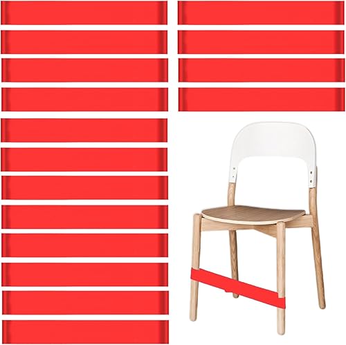 Vista 19 de Bandas para sillas para niños con pies inquietos, paquete de 16, negro, poliuretano, madera, suministros educativos para necesidades especiales