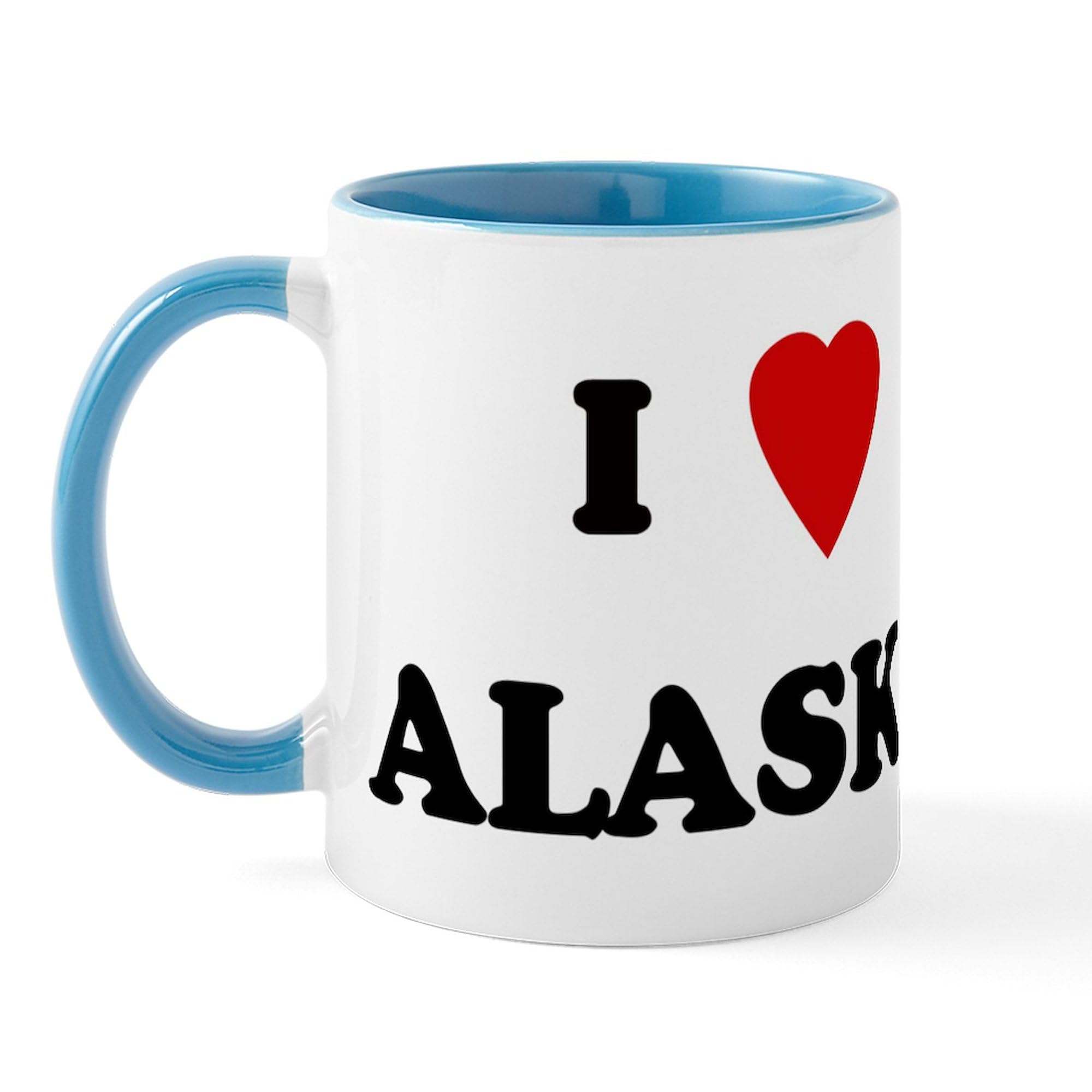 CafePress I Love Alaska Mug 11 oz (325 ml) Ceramic Coffee Mug
