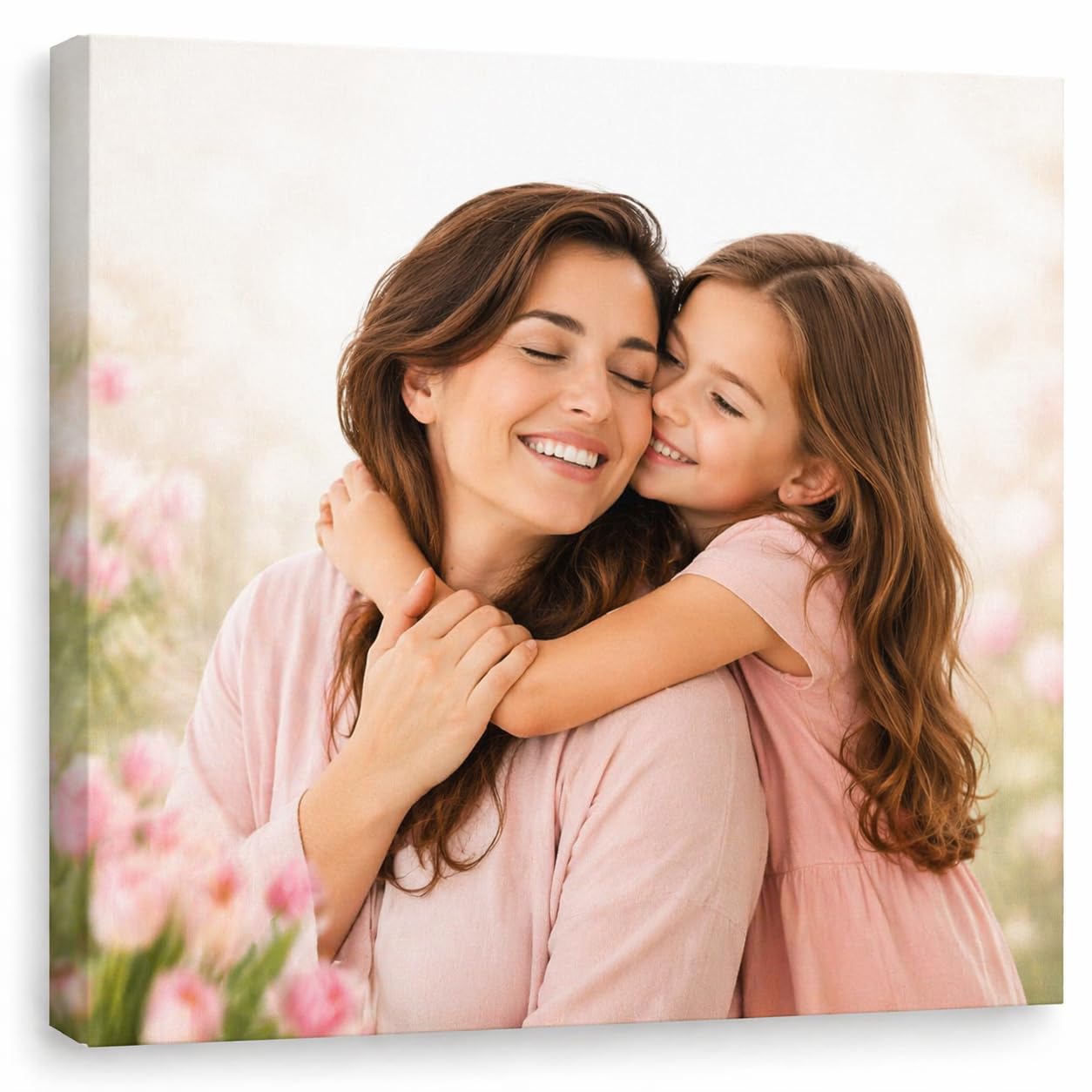Telastampa Quadro Personalizzato con Foto HD, Canvas 100% Made in Italy - Telaio in Legno Incluso - Stampa Tela Personalizzabile in Alta Definizione - Idea Regalo Compleanno Anniversario (20x20 cm)