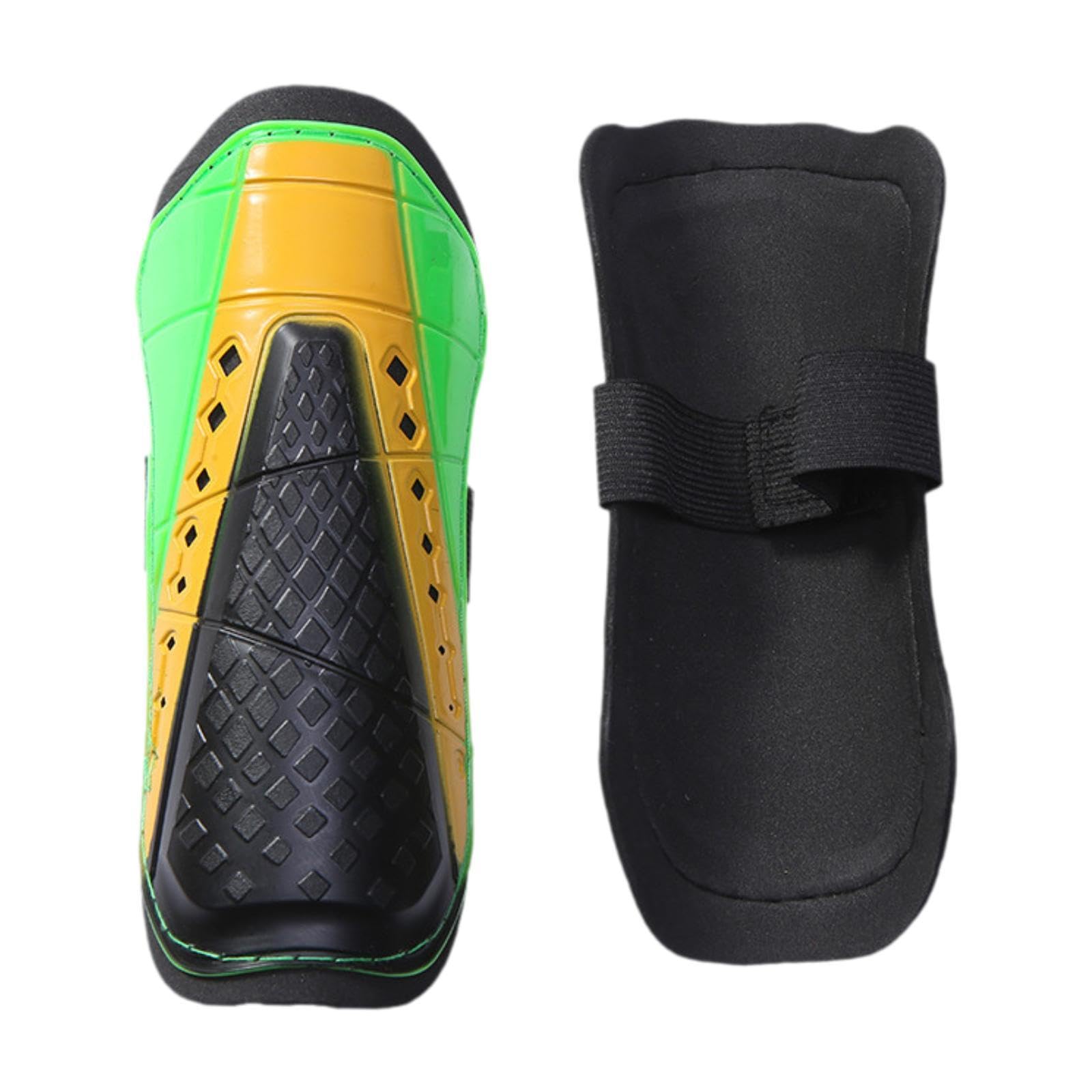 NIVAA Soccer Shin Guards Breathable Shin Pads Comfortable Leg Guards Leg Protector Green 19 cm-image-11