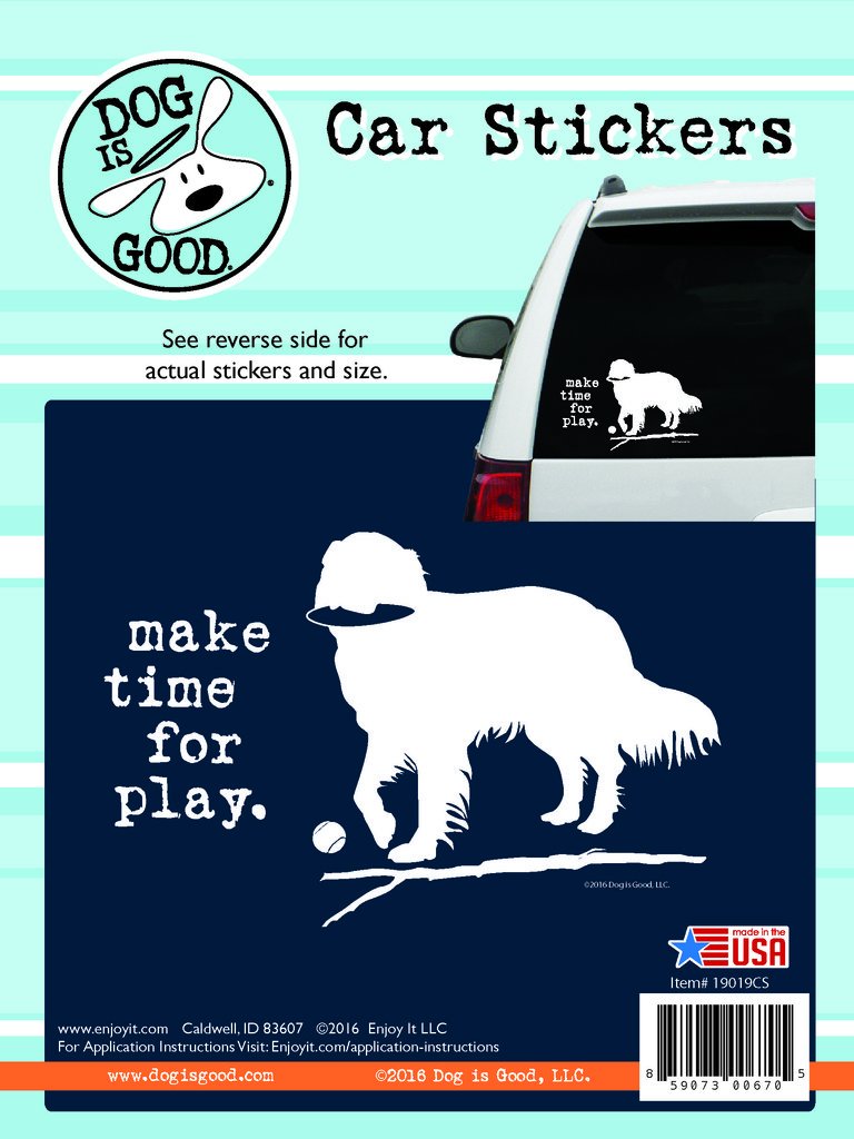 Enjoy It LLC 19019CS Make Time for Play Car Sticker