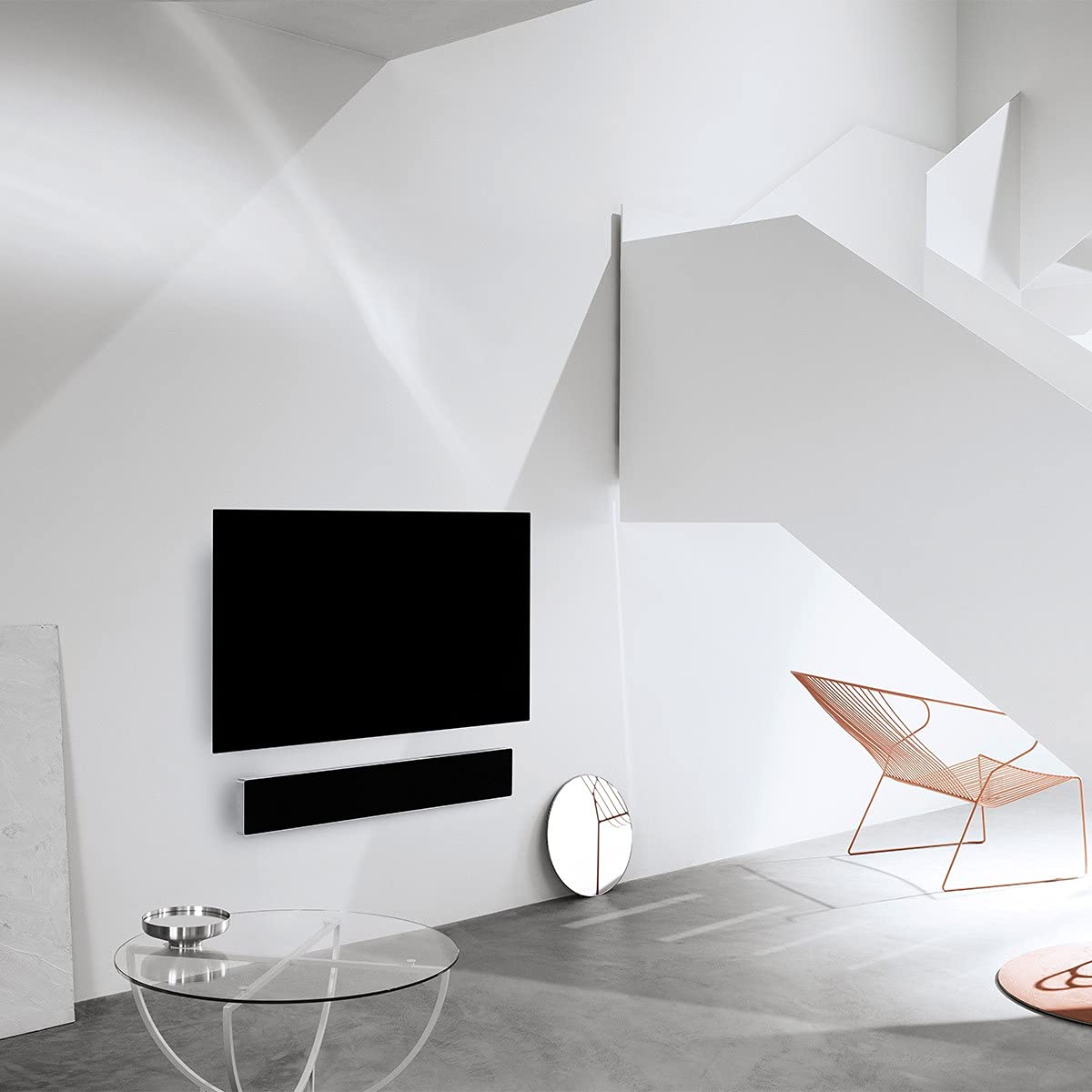 Bang & Olufsen Beosound Stage Barra de Sonido - Plateado y Negro | Altavoz WiFi y Bluetooth con Dolby Atmos, HDMI, Diseño Premium, Sonido Potente para cine en casa