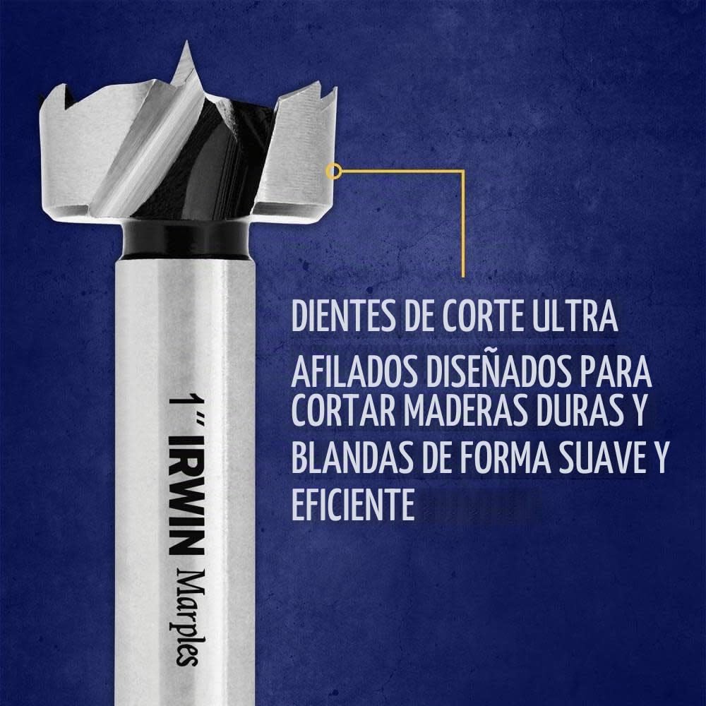 IRWIN Marples Forstner - Juego de brocas para madera, hechas de acero al carbono, ideal para carpintería fina, fabricación de armarios y más, 14 piezas (1966893)