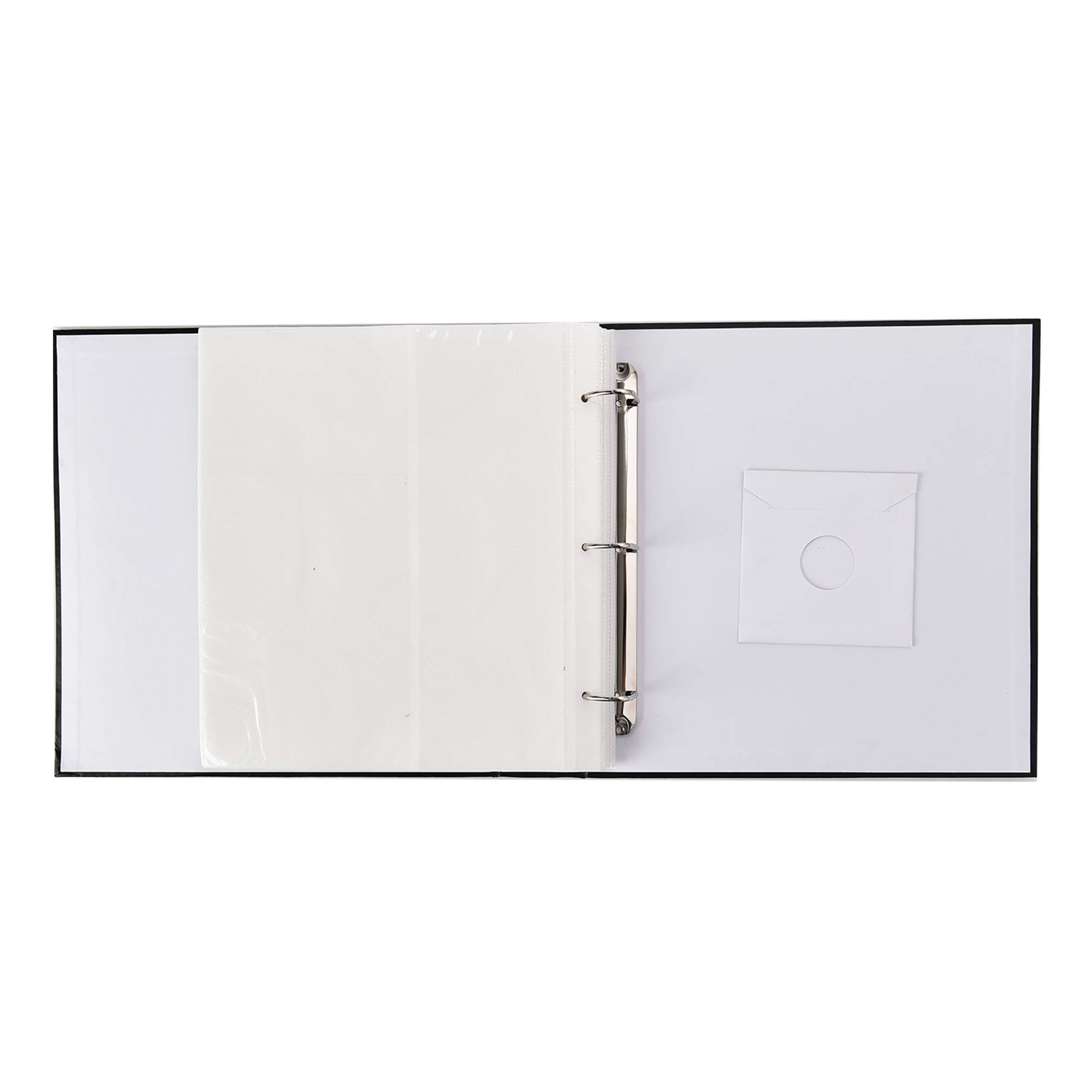 ARPAN 6x4'' Deluxe Gold Stamp Cover - Álbum de fotos grande para 500 fotos, color negro