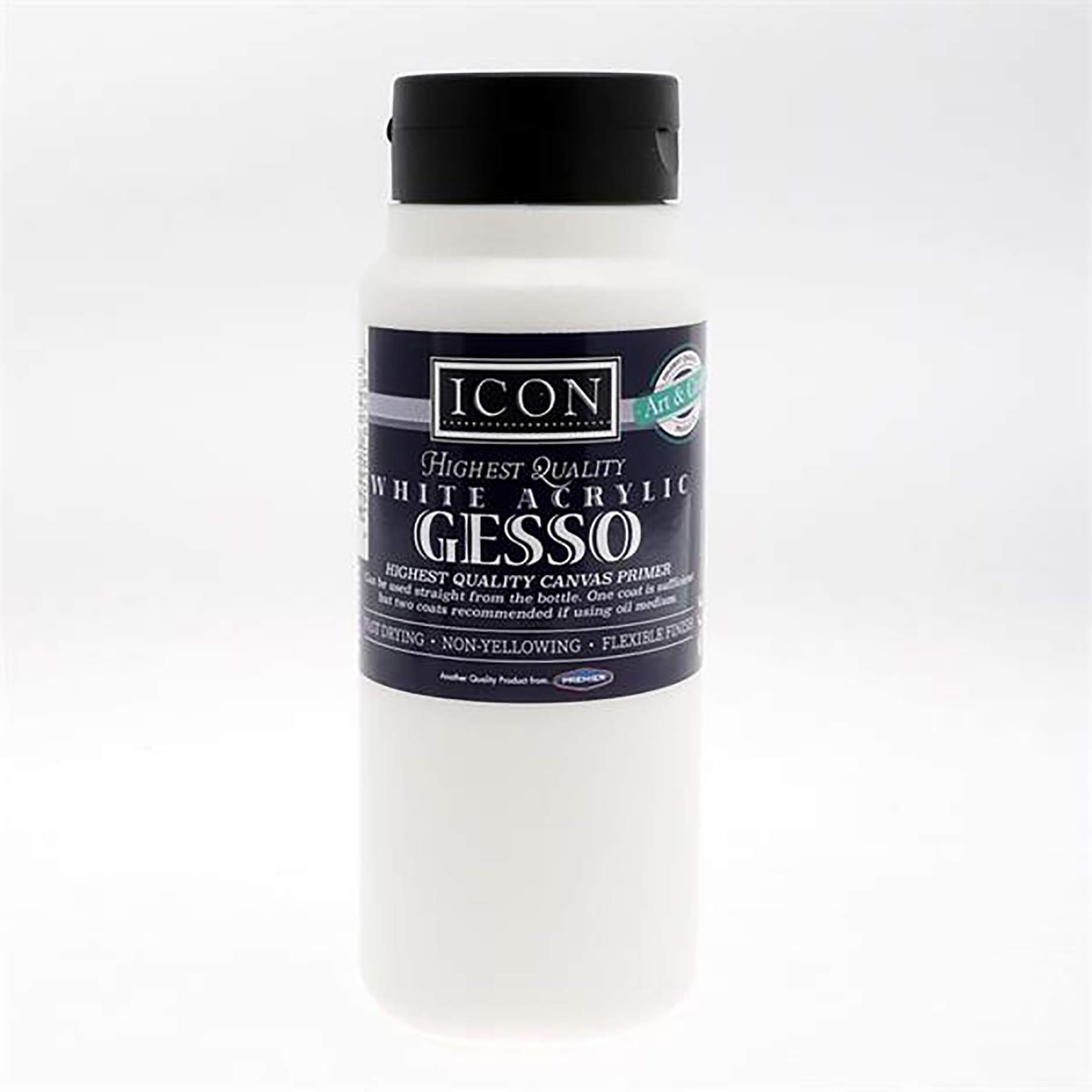 Premier Stationery White Icon Craft Acrylic Gesso Canvas Primer - 500Ml.