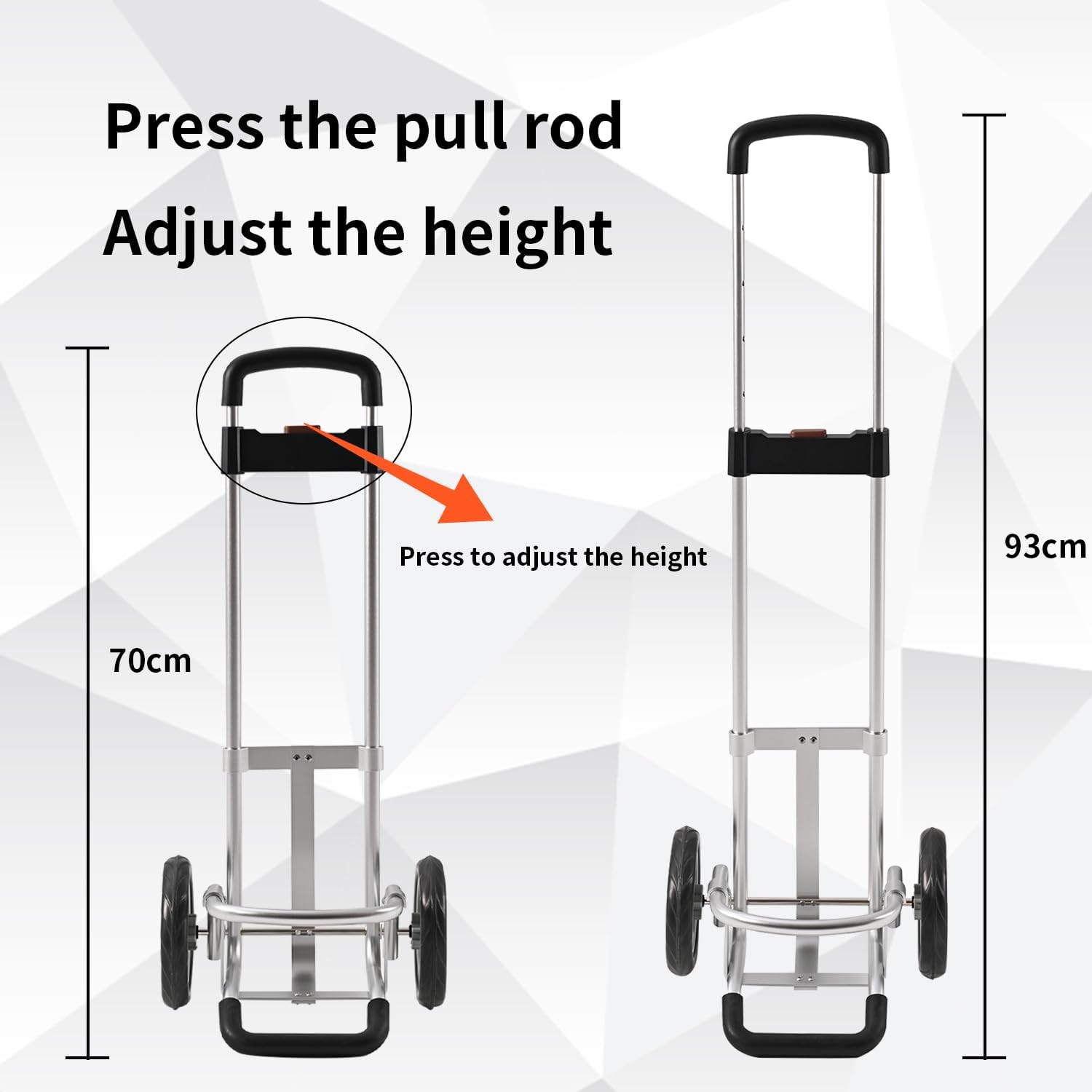 OxyMed Height-Adjustable Oxygen Cylinder Transport Bundle - Cart + Backpack Combo, Compatible with 1.7L/2.8L Tanks, Hospital & Home Use