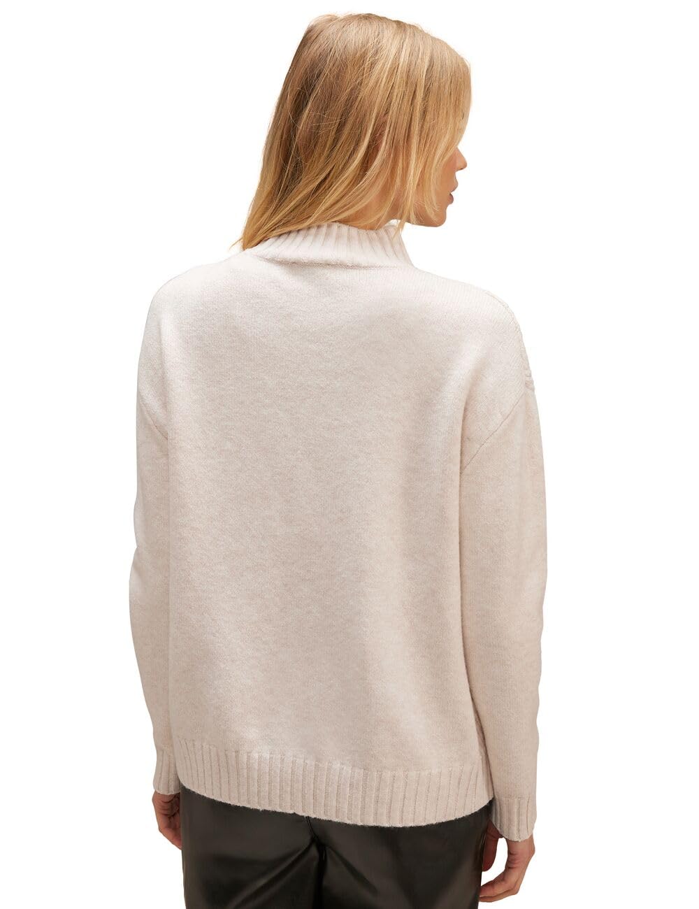 STREET ONE Damen Stickpullover Whisper Cream Melange