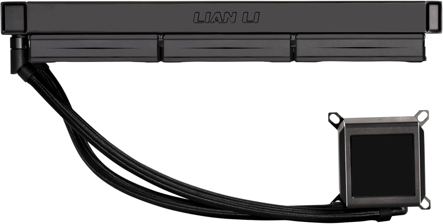 Lian Li GA Galahad II 360 Asetek 8th Gen 2.88” IPS LCD Screen with Lian Li UNI Fan SL-Infinity 120-Triple Pack-ARGB Fan-Black
