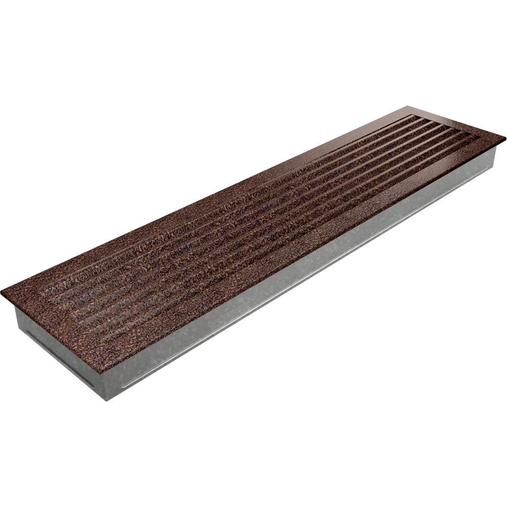 Kratki Fresh Ventilation Grille Fireplace Grill 17 cm x 70 cm Copper, 17 x 70 cm - Image 2