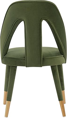 Miniatura 9 de Manhattan Comfort Neda - Sillas de comedor modernas de terciopelo con elegante diseño de respaldo en forma de T, acolchado de espuma de alta Verde