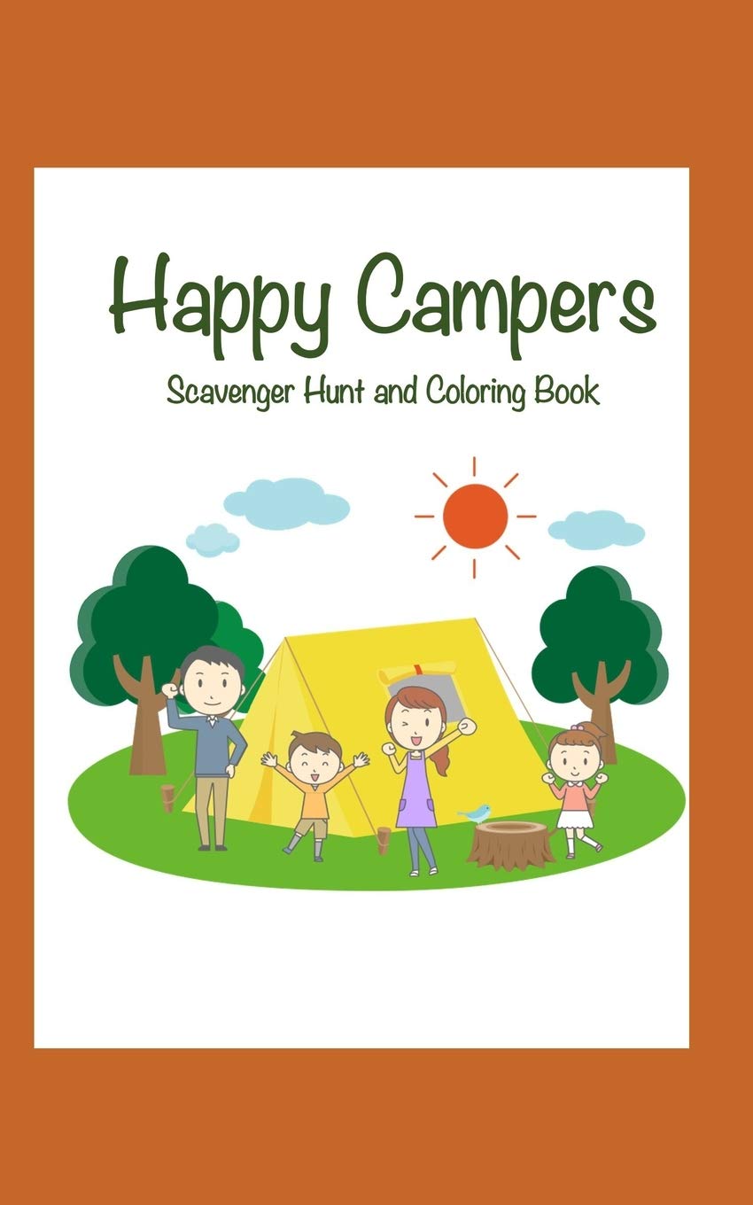 Happy Campers: Scavenger Hunt and Coloring Book