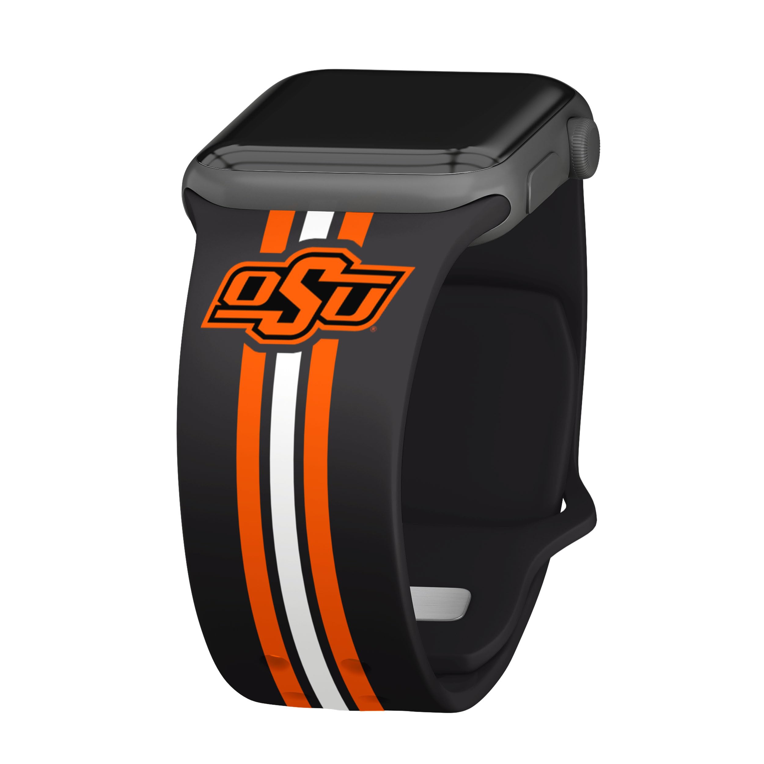 Affinity Bands Oklahoma State Cowboys HD Combo Package Compatible with Apple Watch and AirPods Pro (38/40/41mm Short Stripes)