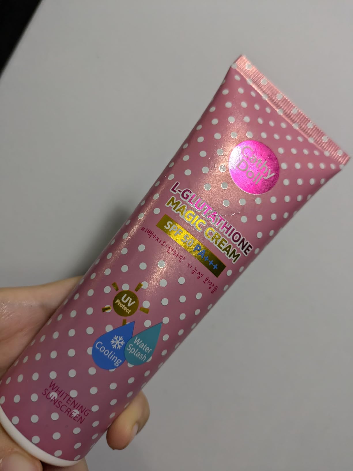 Cathy Doll L-Glutathione Magic Cream SPF 50 Whitening Sunscreen 138ml