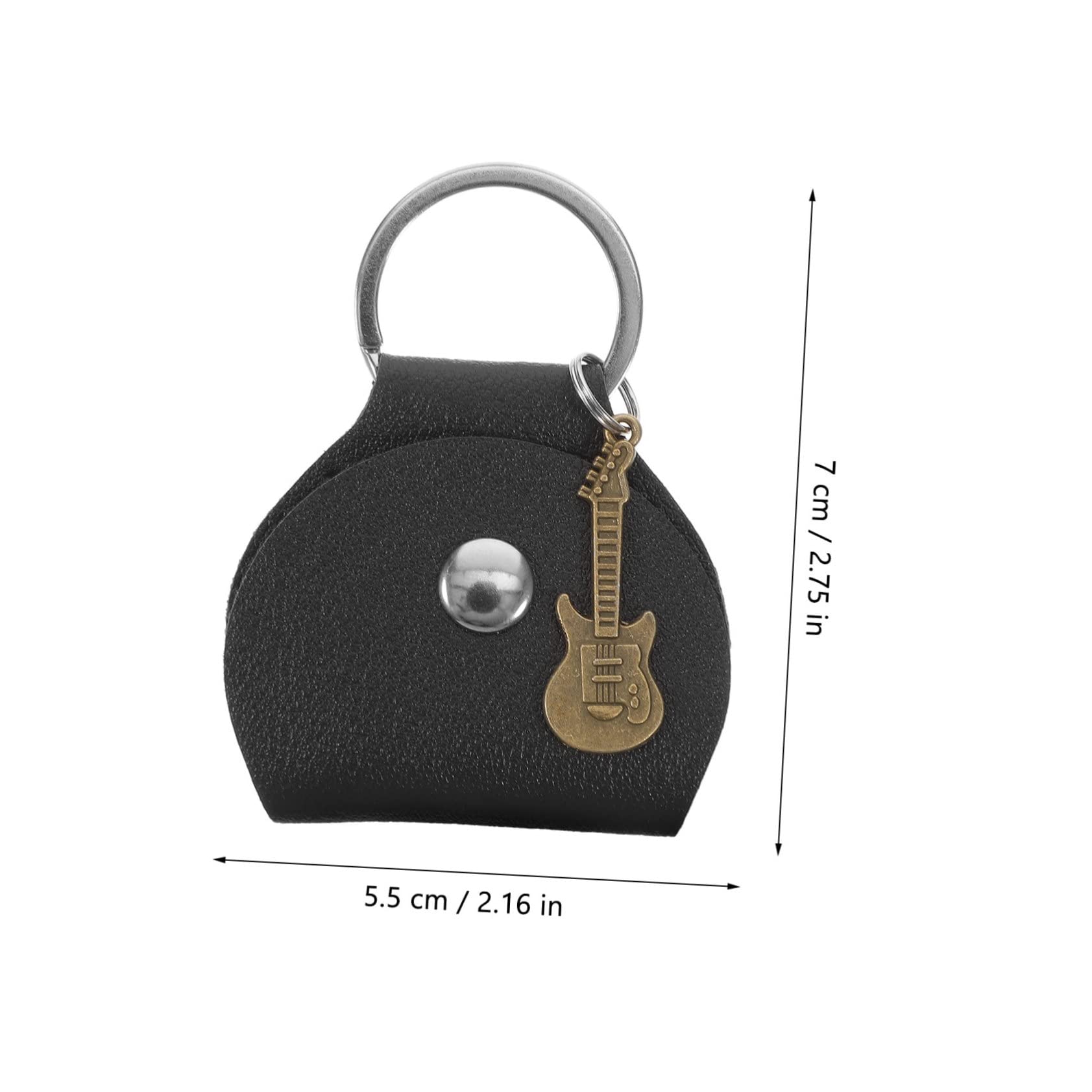 GOOHOCHY Guitar Picks Bag Durable Storage Case for Guitar Picks Compact Keychain Holder for Easy Carrying Lightweight and Practical for All Ages