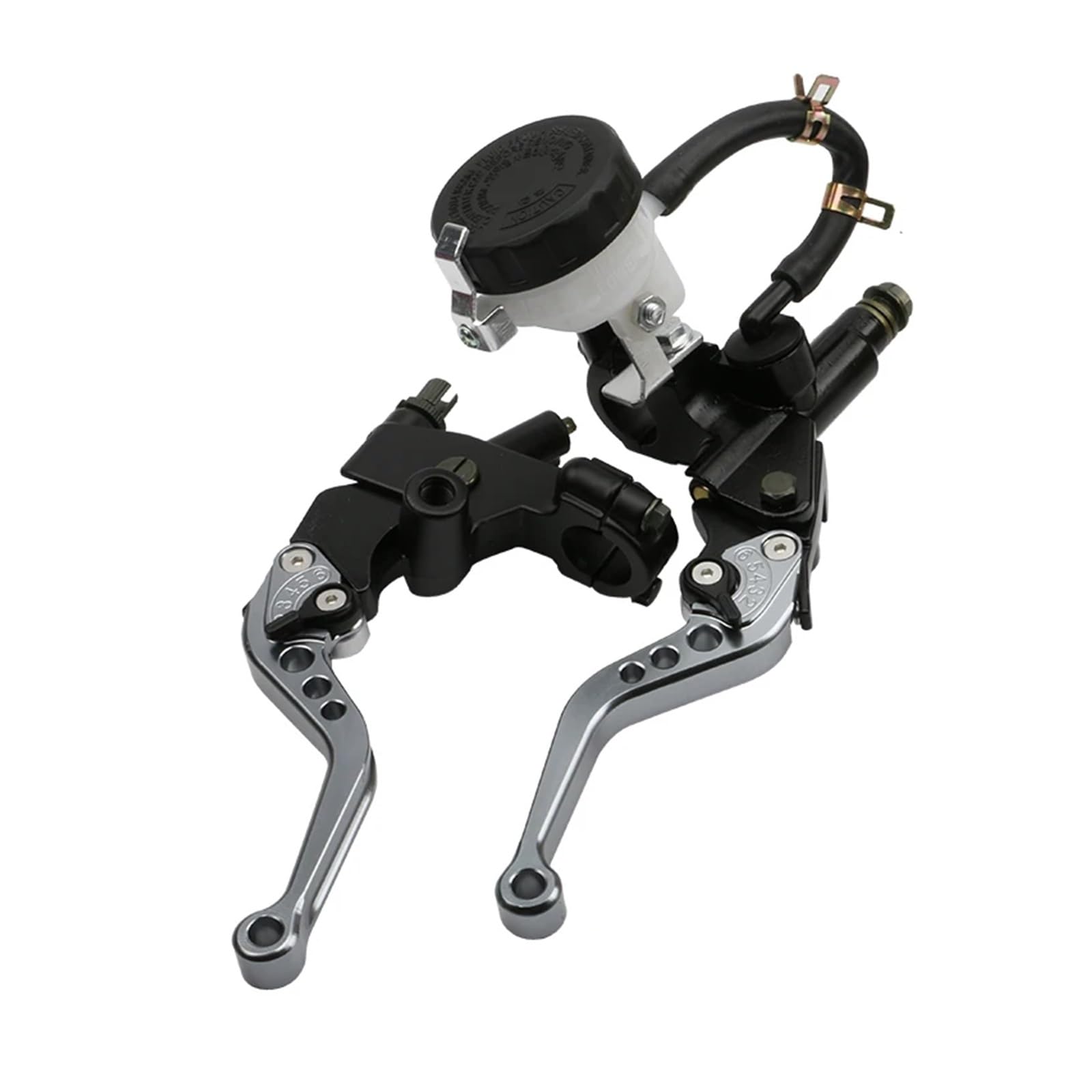 WKDYRIWO Motorcyle Universal 7 8" 22mm CNC Aluminum Brake Clutch Pump Lever Hydraulic Master Cylinder for 250cc-500cc Motorcycle Brake Clutch Levers