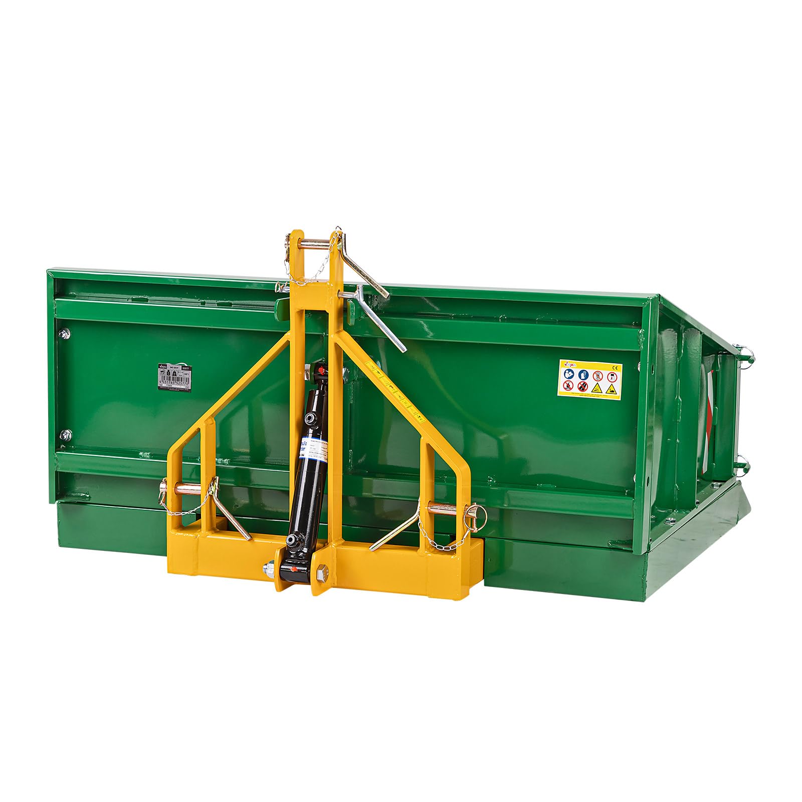 Traktor Hydraulik Heckcontainer Heckmulde Container Mulde 400 kg 120 cm grün