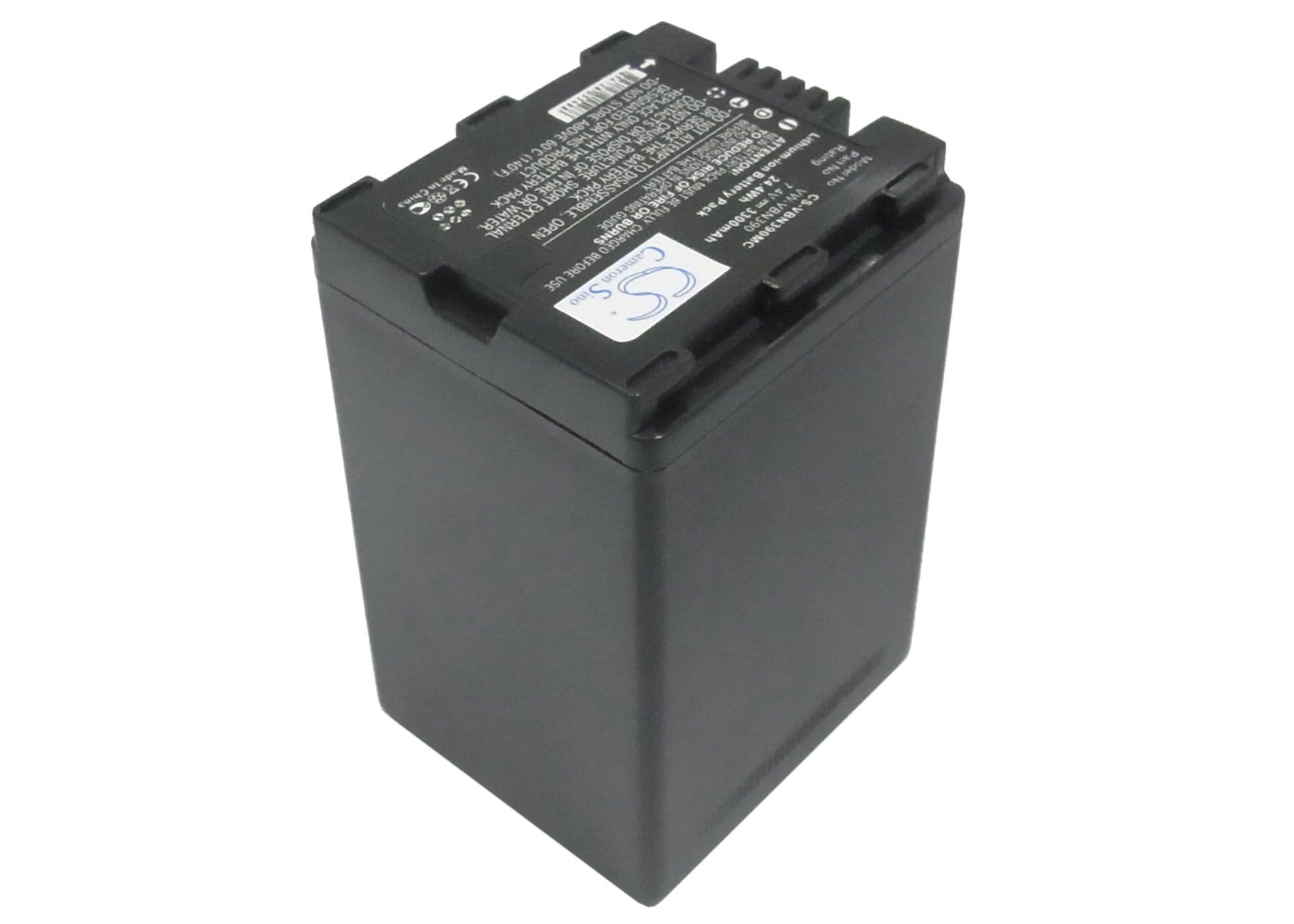 Batteria di ricambio da 3300 mAh per Panasonic HC-X900, HC-X900M, HC-X920, HDC-HS900, HDC-SD800, HDC-SD900, HDC-TM900, parte n.: VW-VBN390