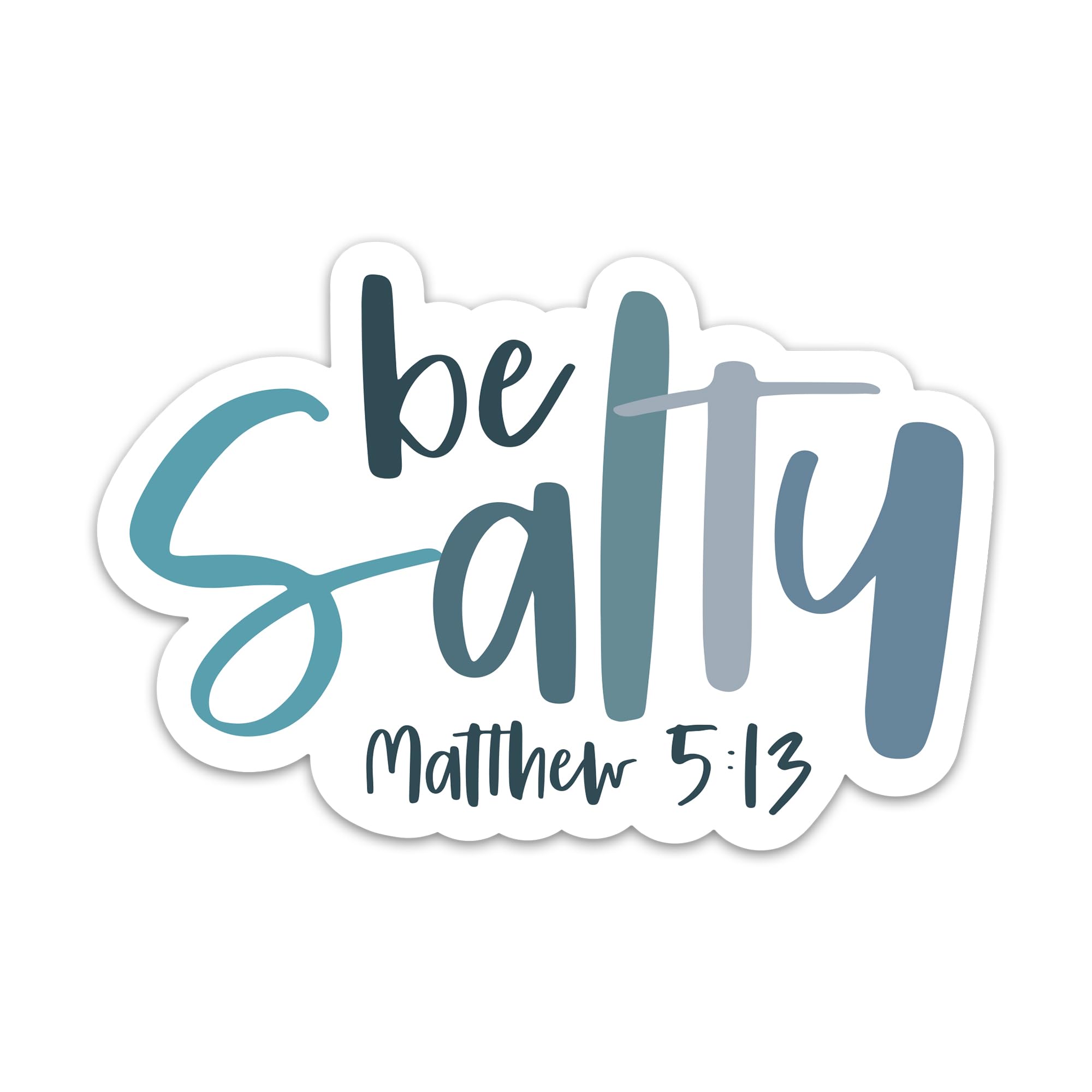 (3PCs) Be Salty Matthew 5:13 Bible Verse Quotes Sticker, Christian Faith Prayer Decals, Religious Scripture Vinyl Waterproof God Jesus Stickers for