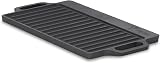 BBQ-Toro Piastra per grigliare in ghisa con maniglie | 40 x 20,5 cm | piastra reversibile, utilizzabile su ambedue le parti | rettangolare, universale e solida - 5