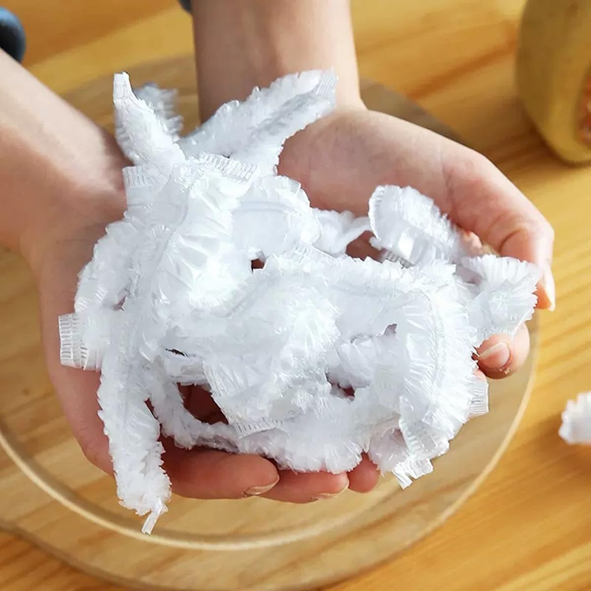 500pezzi Pellicola Protettiva monouso Saran per Alimenti, Sacchetti riutilizzabili in plastica Elastica per conservare la freschezza, per Picnic e Cucina