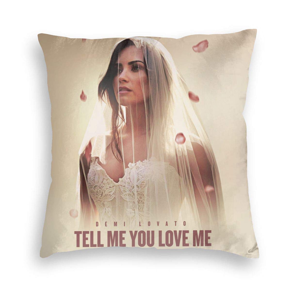 Demi Lovato Tell Me You Love Me Hold Pillow Covers Velvet Pillowcase Soft Household Pillowcase Square with Zippered Many Sizes