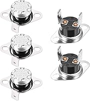 Vista 42 de uxcell KSD301 Termostato 284.0 °F/284°F 10A N.C Ajustar interruptor de temperatura de disco rápido para microondas, horno, cafetera 2 piezas