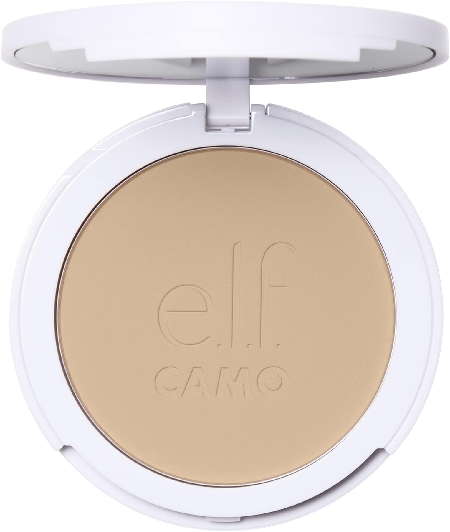 e.l.f. Camo Powder Foundation, Lightweight, Primer-Infused Buildable & Long-Lasting Medium-to-Full Coverage Foundation, Light 280 N