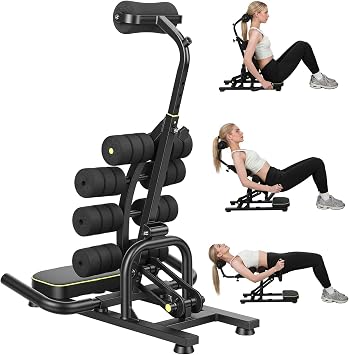 Mini Inversion Table for Back Pain Relief, Portable Inversion Table, Compact Foldable Back Stretcher, Lumbar Decompression Table, Yoga Inversion Stool 350Lbs Weight Capacity