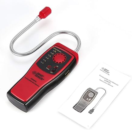 Funnyrunstore Smart Sensor AS8800L Detector de Gases de combustión Inflamador de Fugas de Gas Natural Herramienta