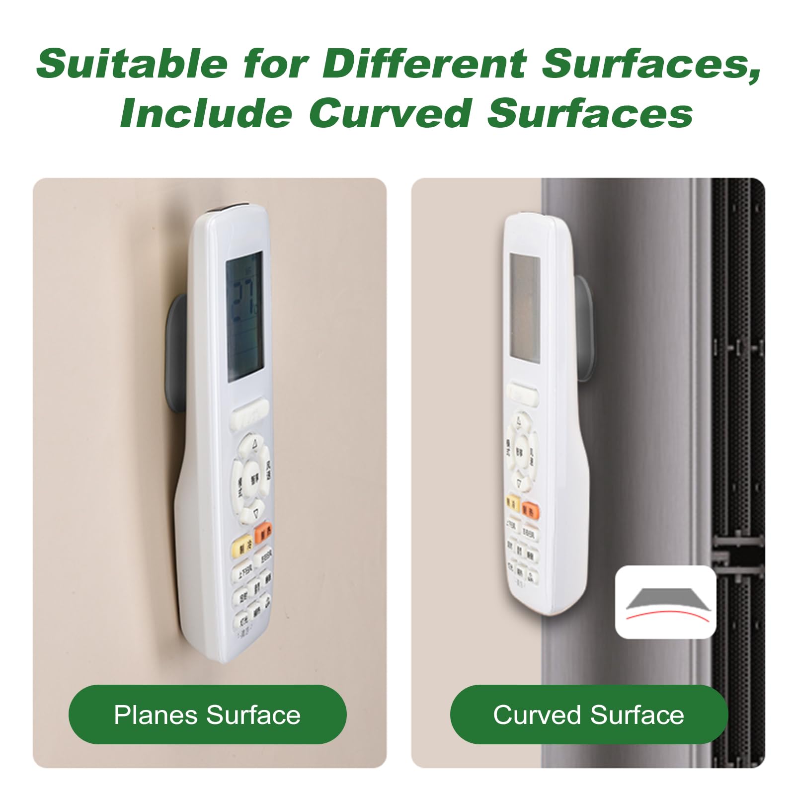 Organisateur Mural Invisible Lot 6 Supports Muraux Magnétiques - Porte-télécommande TV, Ventilateur Sans Perçage - Blanc Support Adhésif Ventilateur