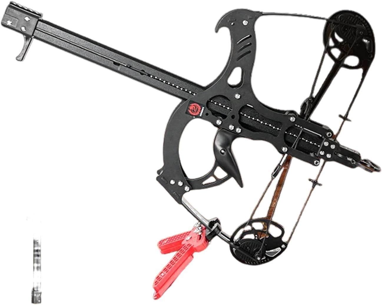 45-60lbs Adjustable Right Handed Compound Bow Kit, Dual-use for Archery & Steel Ball Shooting, Ball Bearing Hunting Bow for Adults with Complete Accessories (No Battery)