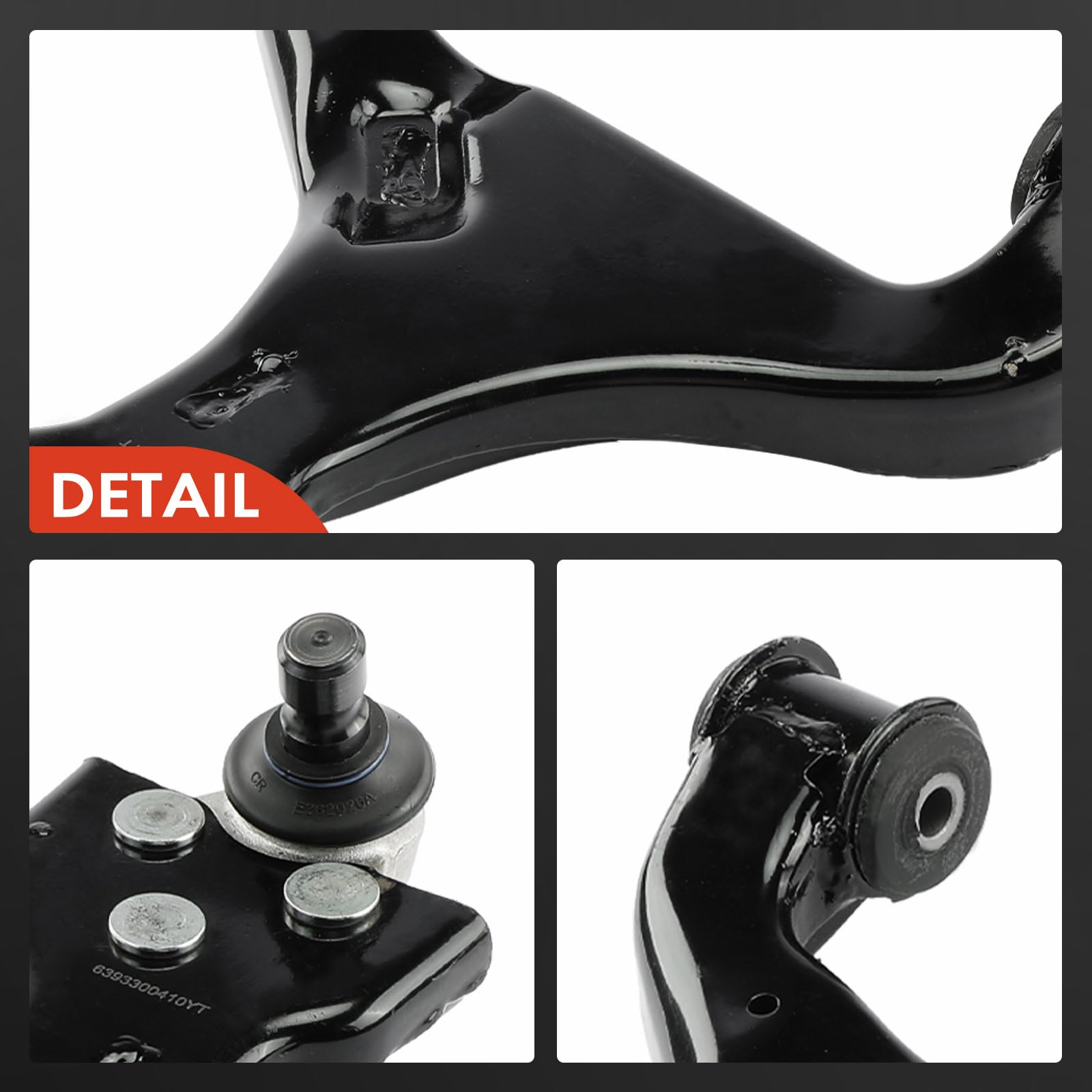 Frankberg Brazo de control inferior izquierdo de la suspensión delantera | Al frente, izquierda, abajo, 6393300410; Compatible con: Autobús Vito W639, Viano W639, Vito/Mixto Van W639