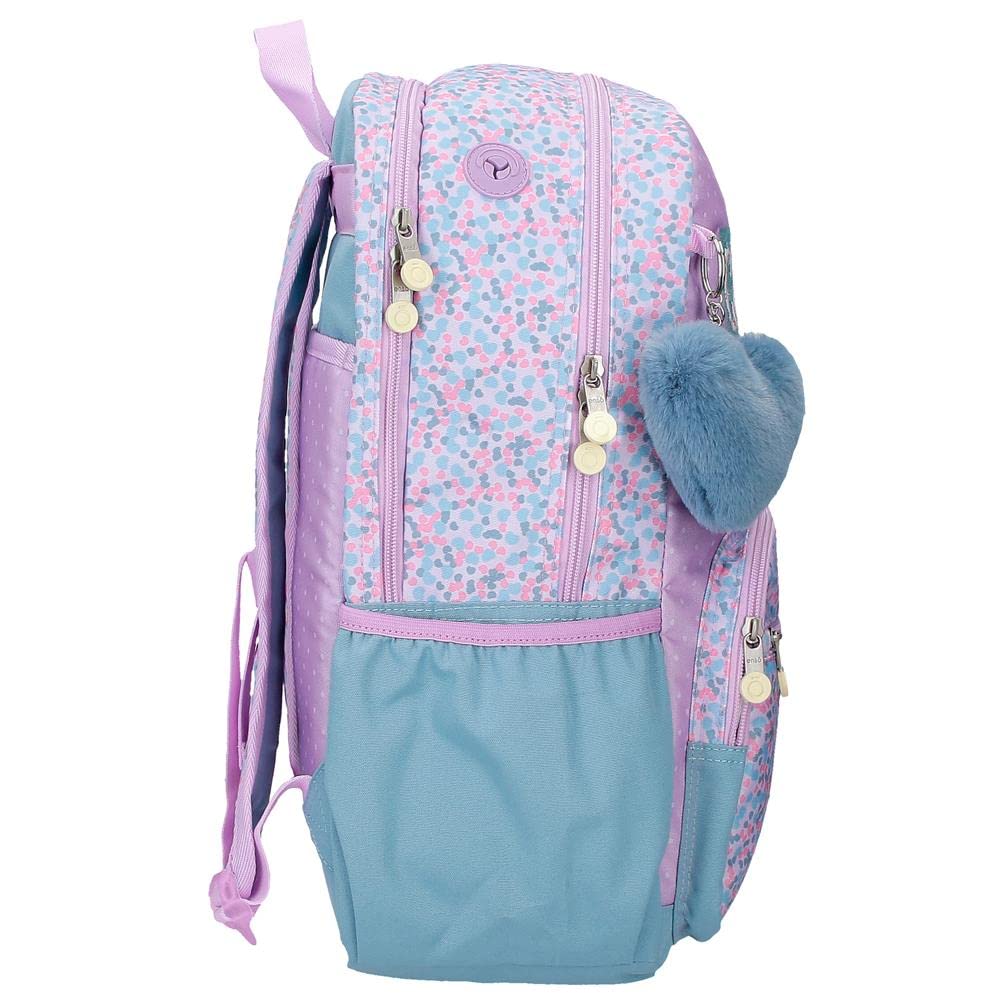 Enso Cute girl Mochila Escolar para Portátil 15,6" Morado 32x42x14 cms Poliéster 18,82L